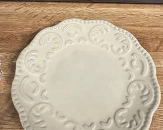 California Pantry Scroll Pattern Ceramic Plate