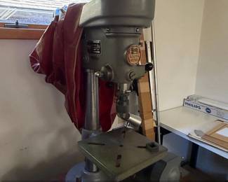 South Bend Drill Press with Craftsman Drawer Rolling Tool Cabinet second image