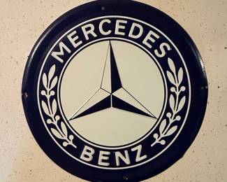 MercedesBenz Enamel Sign