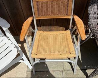 White Plastic Slatted Lounge Chair  Kettler Tiffany second image