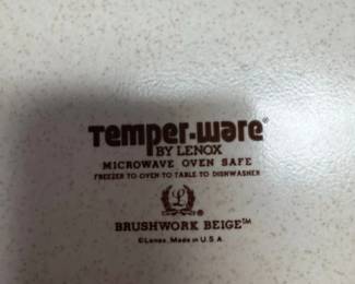 Lenox TemperWare Brushwork Beige Dinnerware Set second image
