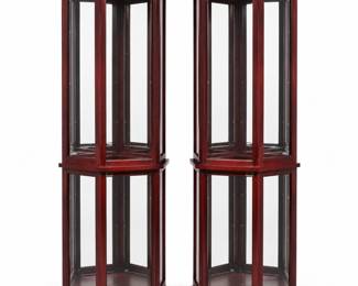 Pair of China Cabinets 10 Shelves 27"W x 6FT Tall Lighted $100/Pair OBO b/4 5/19/2026