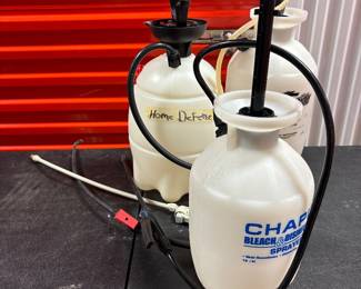 3 large Spray canisters w/nozzels $10 each OBO b/4 5/19/2026
