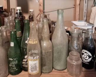 glass bottles