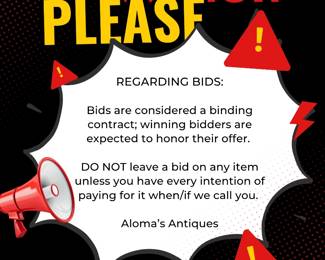 BIDS ARE BINDING. Anyone leaving a bid on a vehicle will now require a $100 deposit. If you win the bid, your deposit goes towards the purchase price. If you lose the bid, your deposit will be refunded. If you back out of the bid, you forfeit your deposit. NO EXCEPTIONS. Moving forward, bids are no longer accepted for items under $100. Thank you for your understanding. . .