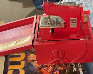 Vintage Electric Toy Sewing Machine 