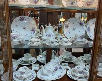 67 pc. Occupied Japan "Spring Violets" China 