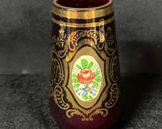 Small Ruby Red Vase 