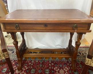 Eastlake Walnut Table w/Drawer