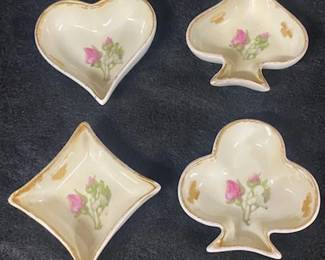 Set of 4 Limoges Trinket Dishes 