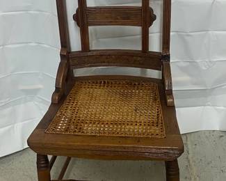 Eastlake Chair w/ Cane Bottom 