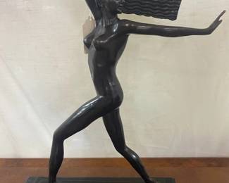 Art Deco Bronze- 21" tall