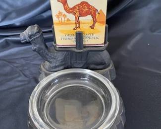 Cast Iron Camel Display w/Ashtray -SOLD