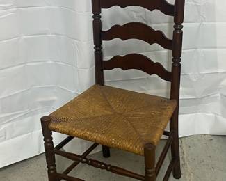 Ladder back Chair w/Rush Bottom 