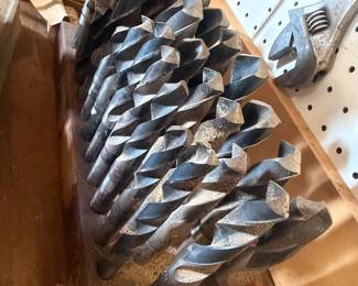 29 piece Drill bits in wood tray - $45.00