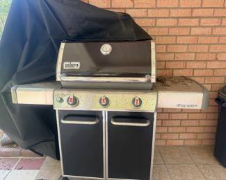 Natural Gas Weber Grill with cover & custom grill tray - $250.00