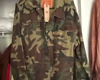 Levis Trucker Jacket Camouflage Print