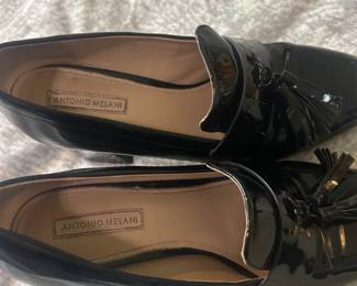 Antonio Melani Patent Leather Tassel Loafers