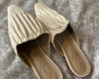 Sam Edelman Womens Cecilia Ruched Leather Mules