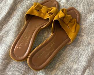 Kate Spade New York Lilah Suede Bow Slide Sandals