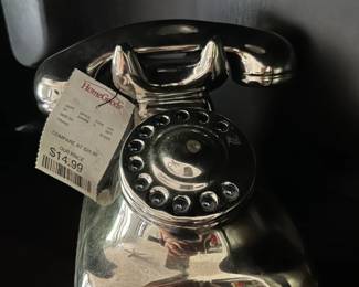 Retro Rotary Telephone Decorative Object
