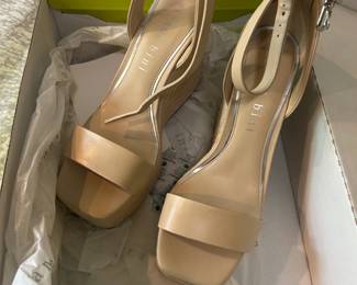 Gianni Bini Almond Milk Wedge Sandals