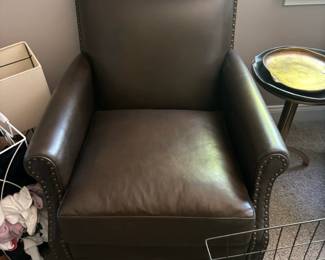 Arhaus Brentwood Leather Armchair