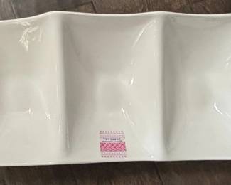White Ceramic Tiered Serving Dish