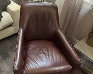 Brown Leather Armchair