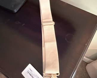 Monkees Classic Bag Strap Cream or Gold Hardware