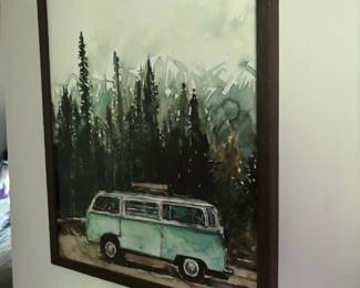 Retro VW Bus Wall Decor