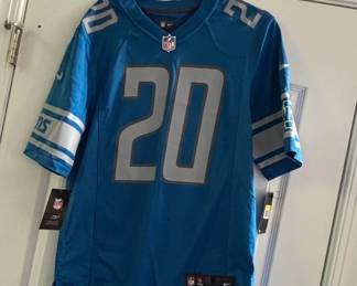 Detroit Lions Barry Sanders On Field Replica Jersey Number