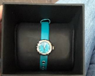 Marc by Marc Jacobs The Slim Turquoise Leather Watch