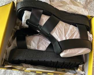 Katy Black Platform Sandals