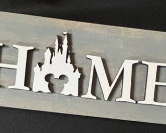 Disney Castle HOME Sign
