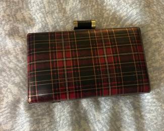 Plaid Clutch Evening Bag
