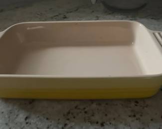 Le Creuset Stoneware Rectangular Casserole Dish Soleil Yellow