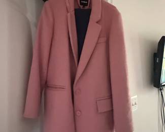 Express Pink Wool Blend Blazer