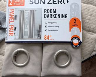 Sun Zero Walter Room Darkening Curtains Length, Panels