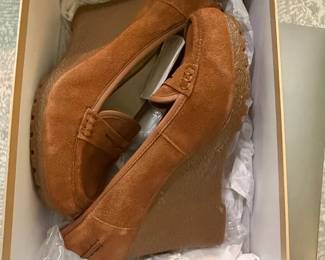Michael Michael Kors Rory Suede Wedge Loafers