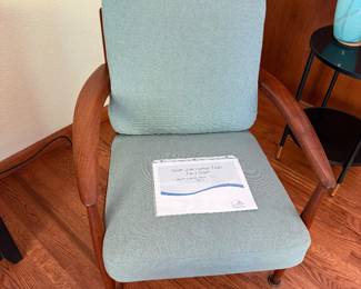 Original Grete Jalk Danish Teak Easy Chair