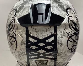 HARLEY-DAVIDSON LANDSCAPE AIRFIT SUN SHIELD HD-X03 FULL FACE MOTORCYCLE HELMET, ROSE DESIGN, WOMEN’S SIZE LARGE, WITH BOX