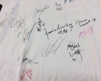 WINSTON CUP NASCAR AUTOGRAPHED SHIRT & HAT, RICHARD PETTY, RUSTY WALLACE, BOBBY ALLISON, DARYL WALTRIP, TIM FLOCK AND MANY OTHER, NO COA