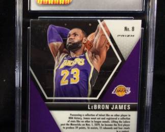 2019-20 LEBRON JAMES PANINI PRIZM #8 GREEN G GRADED GEM MINT 10 by CGC