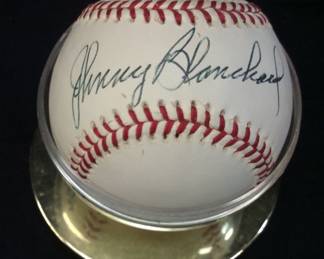 NY YANKEE JOHNNY BLANCHARD AUTOGRAPHED BASEBALL NO CERTIFICATION