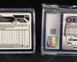 (2) 2023 TOPPS CHROME ROOKIE AUTOGRAPH SPENCER STEER GRADED GEM MINT 10 & 2023 BOWMAN CHROME PROSPECT AUTOGRAPH SHAY WHITCOMB MINT 9 BASEBALL CARDS BOTH GRADES BY CGC BASEBALL