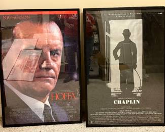 Large framed movie posters