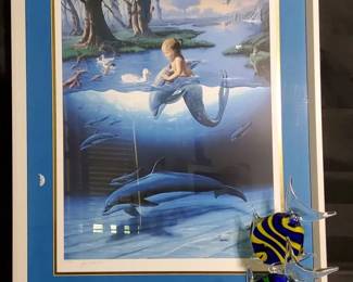  02 Wyland And Jim Warren Littlest Mermaid Signed Lithograph