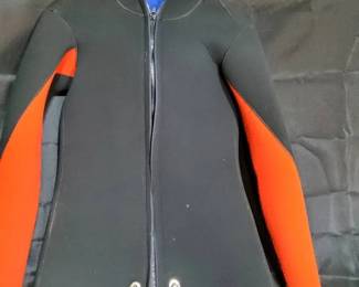 Scuba Diving Wetsuit Top  Professional New Zipper  Repair Receipt Attached