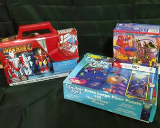 I Am Iron Man  Marvel Iron Man Lot  NIBNewSealed Iron Man 2 Action Figure  2 Puzzles